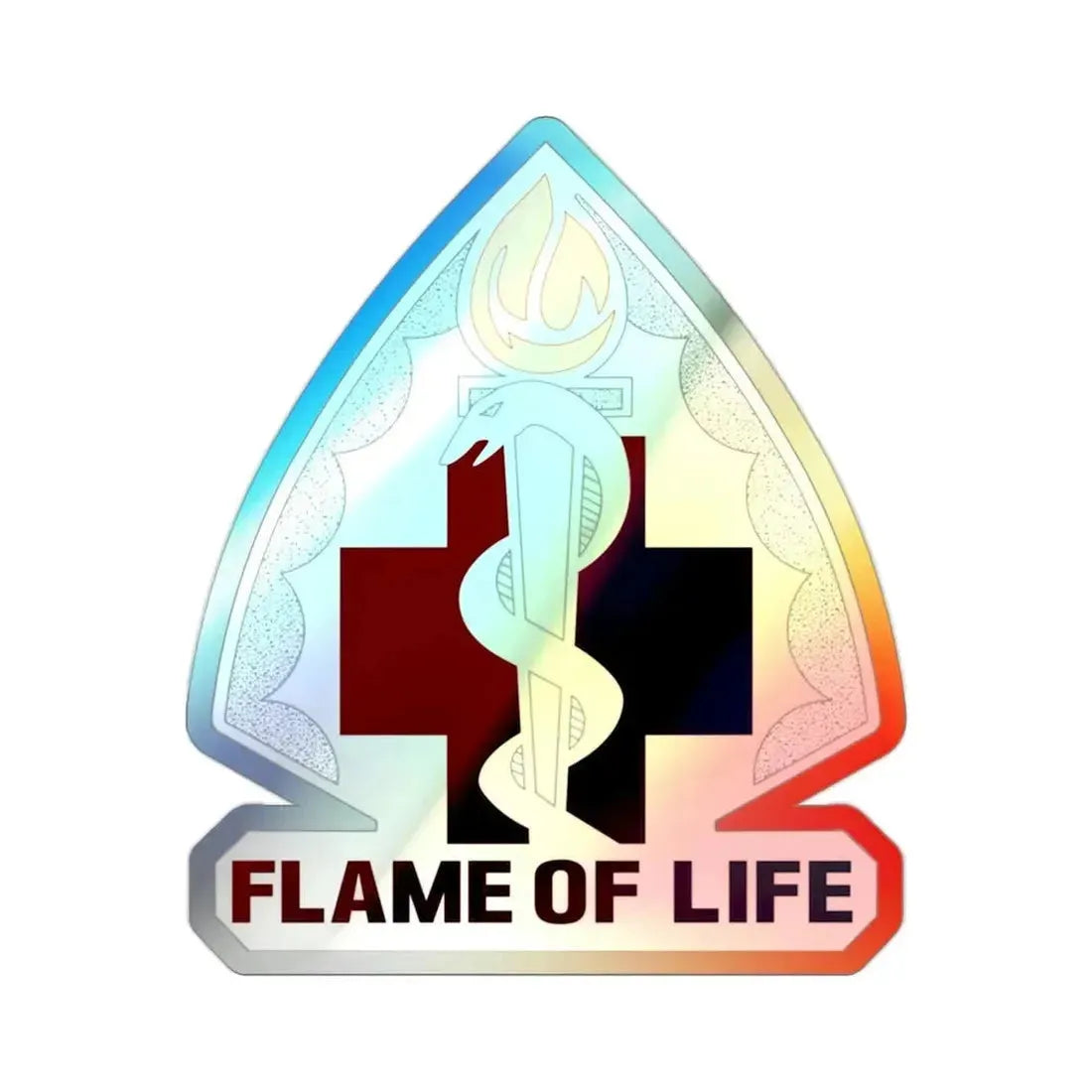 818 Medical Battalion (U.S. Army) Holographic STICKER Die-Cut Vinyl Decal - The Sticker Space