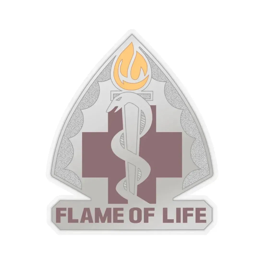 818 Medical Battalion (U.S. Army) STICKER Vinyl Kiss-Cut Decal 4 Inch Transparent - The Sticker Space