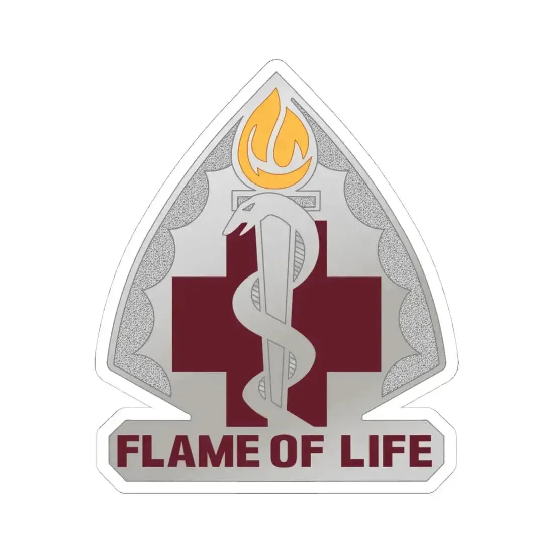 818 Medical Battalion (U.S. Army) STICKER Vinyl Kiss-Cut Decal 4 Inch White - The Sticker Space