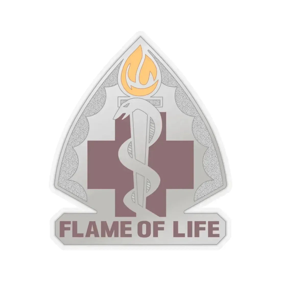 818 Medical Battalion (U.S. Army) STICKER Vinyl Kiss-Cut Decal 6 Inch Transparent - The Sticker Space