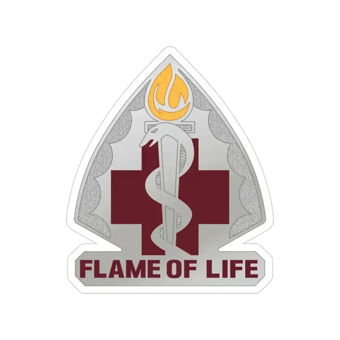 818 Medical Battalion (U.S. Army) Transparent STICKER Die-Cut Vinyl Decal 4 Inch - The Sticker Space