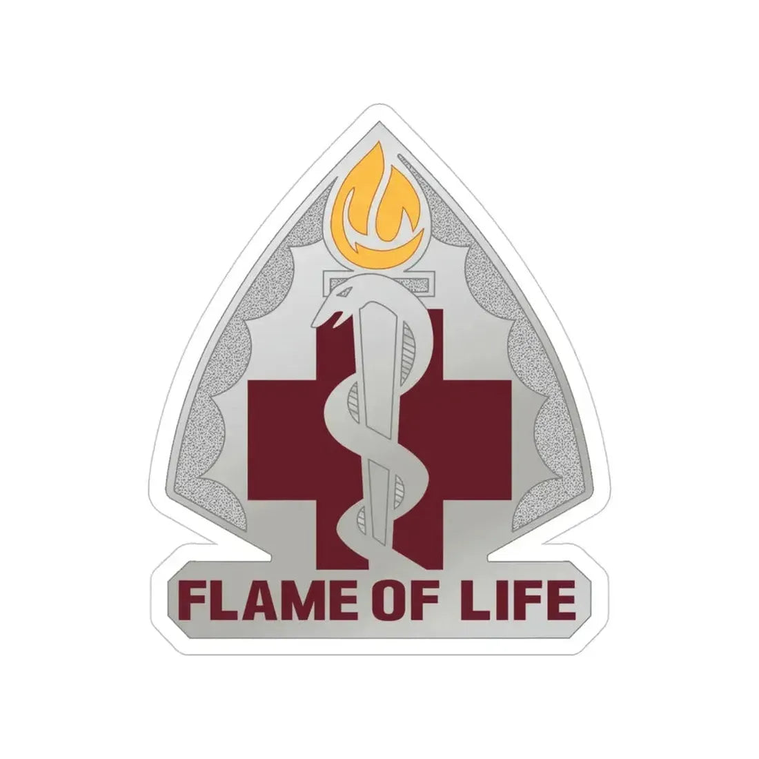 818 Medical Battalion (U.S. Army) Transparent STICKER Die-Cut Vinyl Decal 4 Inch - The Sticker Space