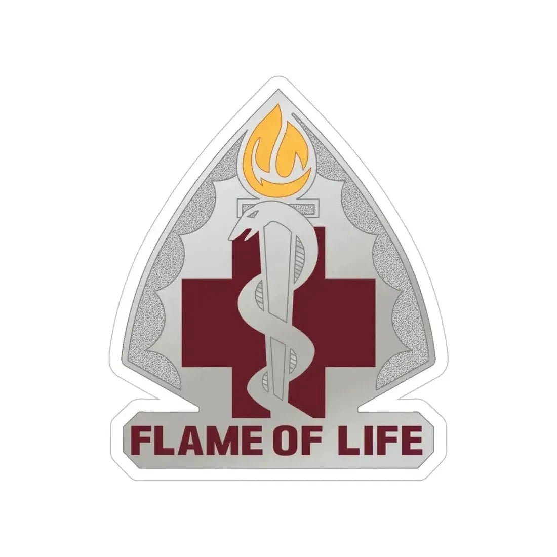 818 Medical Battalion (U.S. Army) Transparent STICKER Die-Cut Vinyl Decal 5 Inch - The Sticker Space