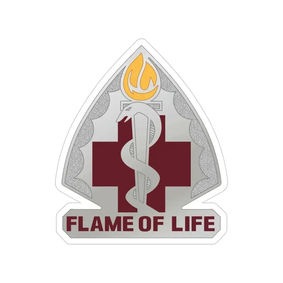 818 Medical Battalion (U.S. Army) Transparent STICKER Die-Cut Vinyl Decal - The Sticker Space