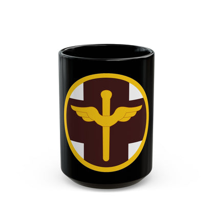 818 Medical Brigade (U.S. Army) Black Coffee Mug-15oz-The Sticker Space