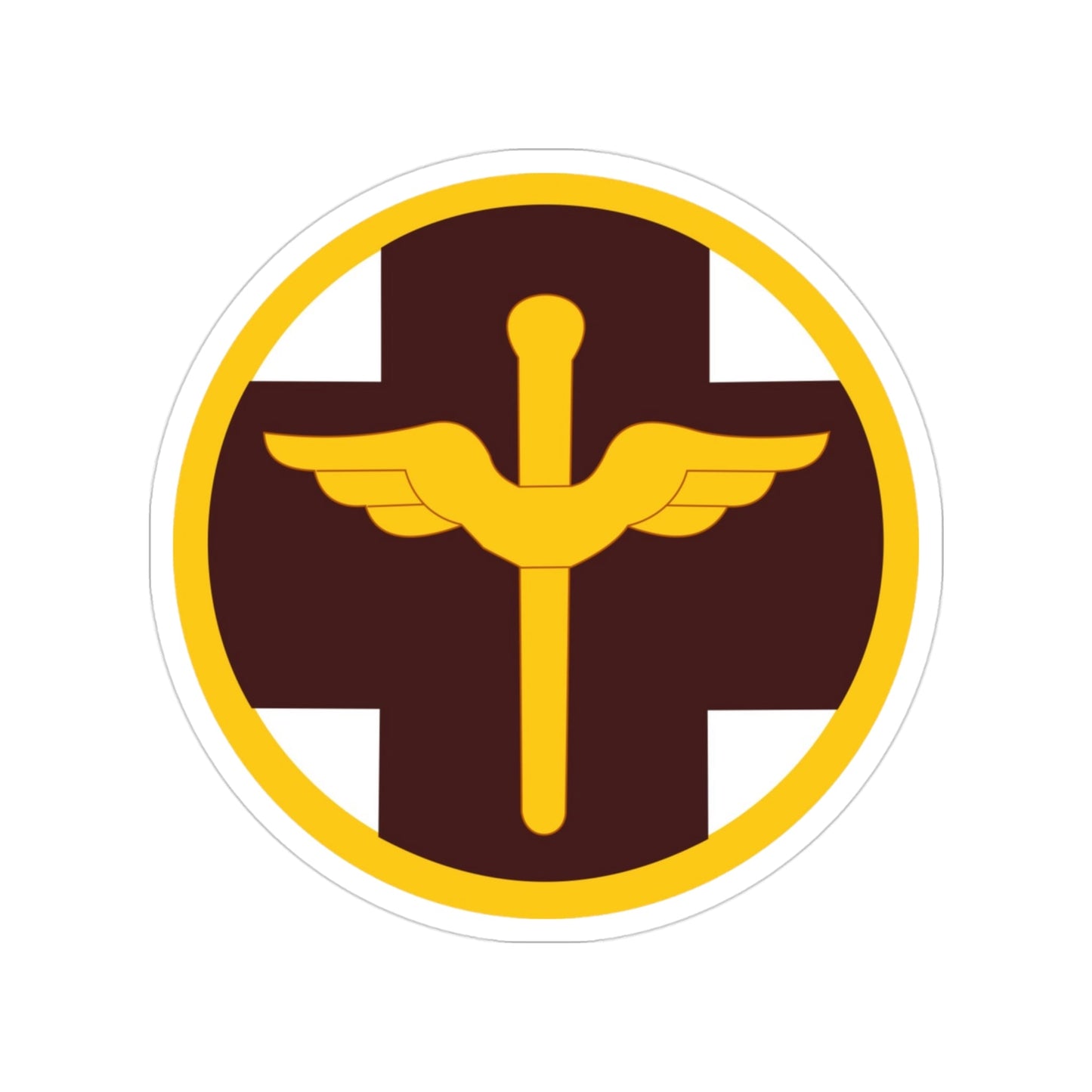 818 Medical Brigade (U.S. Army) Transparent STICKER Die-Cut Vinyl Decal-3 Inch-The Sticker Space