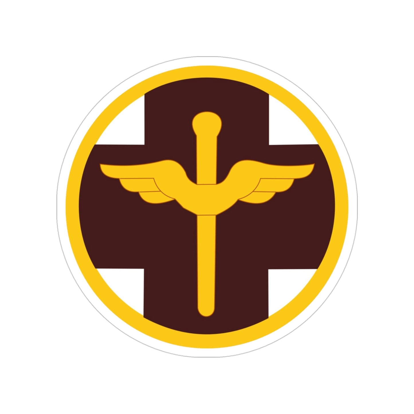 818 Medical Brigade (U.S. Army) Transparent STICKER Die-Cut Vinyl Decal-4 Inch-The Sticker Space