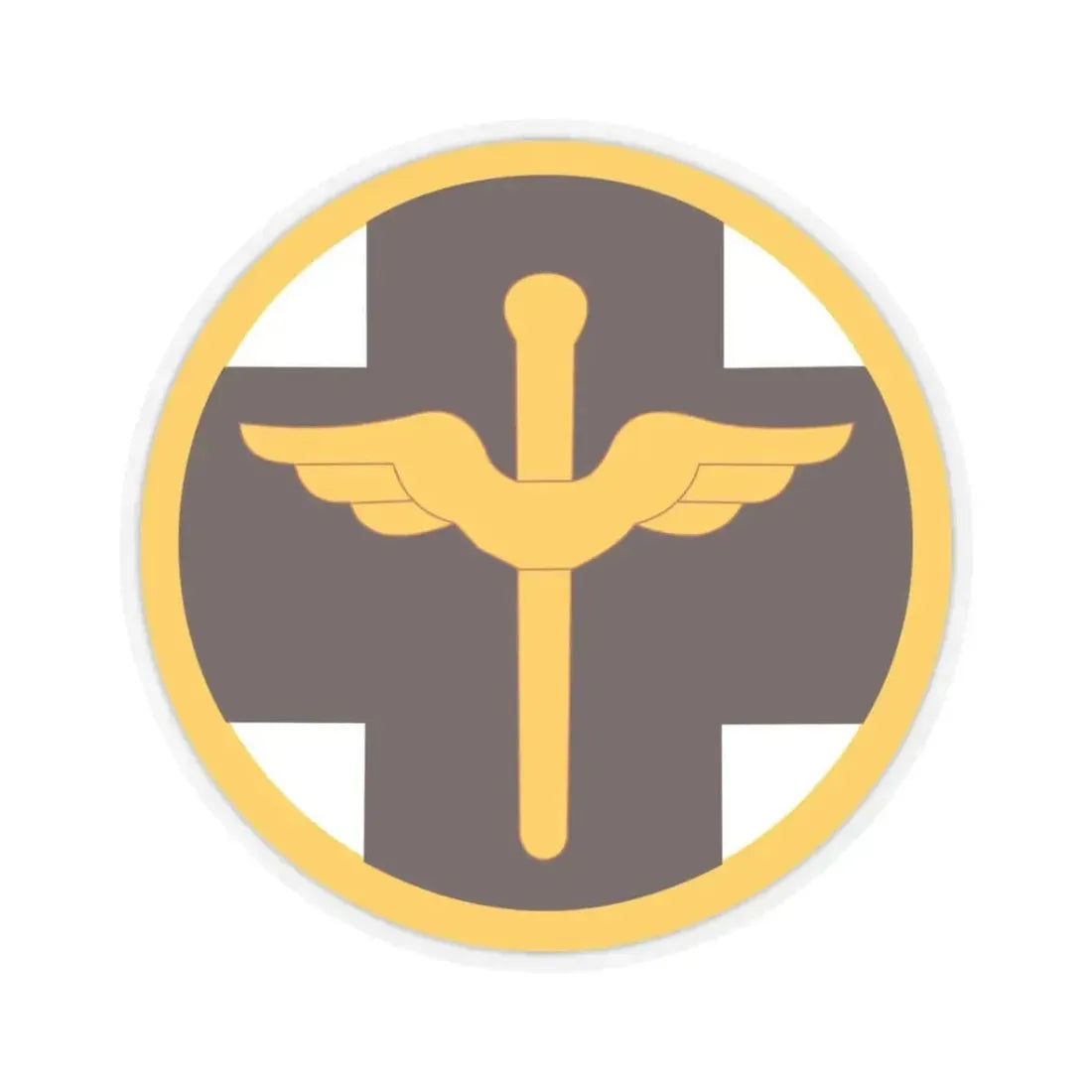 818 Medical Brigade (U.S. Army) STICKER Vinyl Kiss-Cut Decal 3 Inch Transparent - The Sticker Space