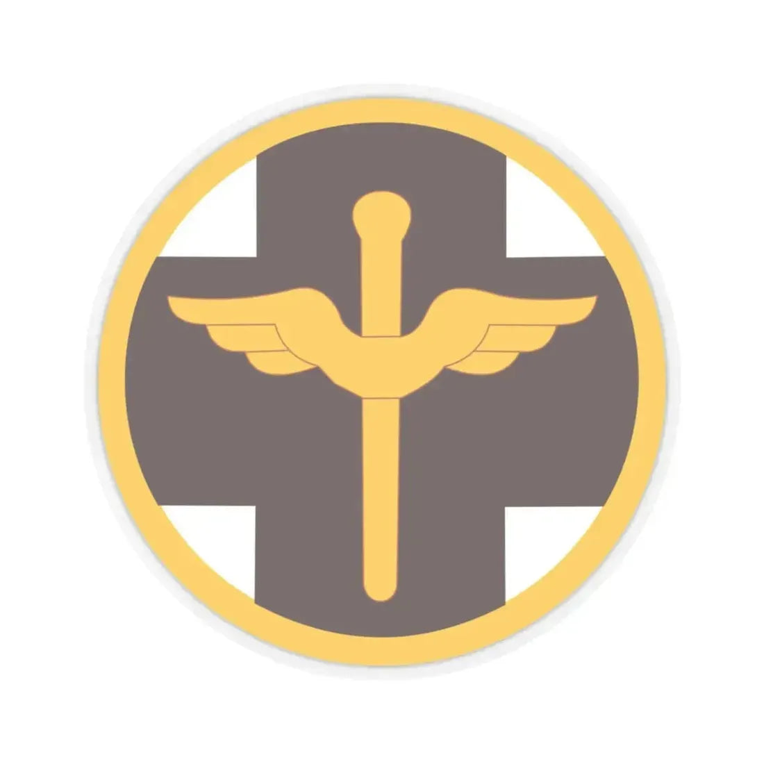 818 Medical Brigade (U.S. Army) STICKER Vinyl Kiss-Cut Decal 4 Inch Transparent - The Sticker Space