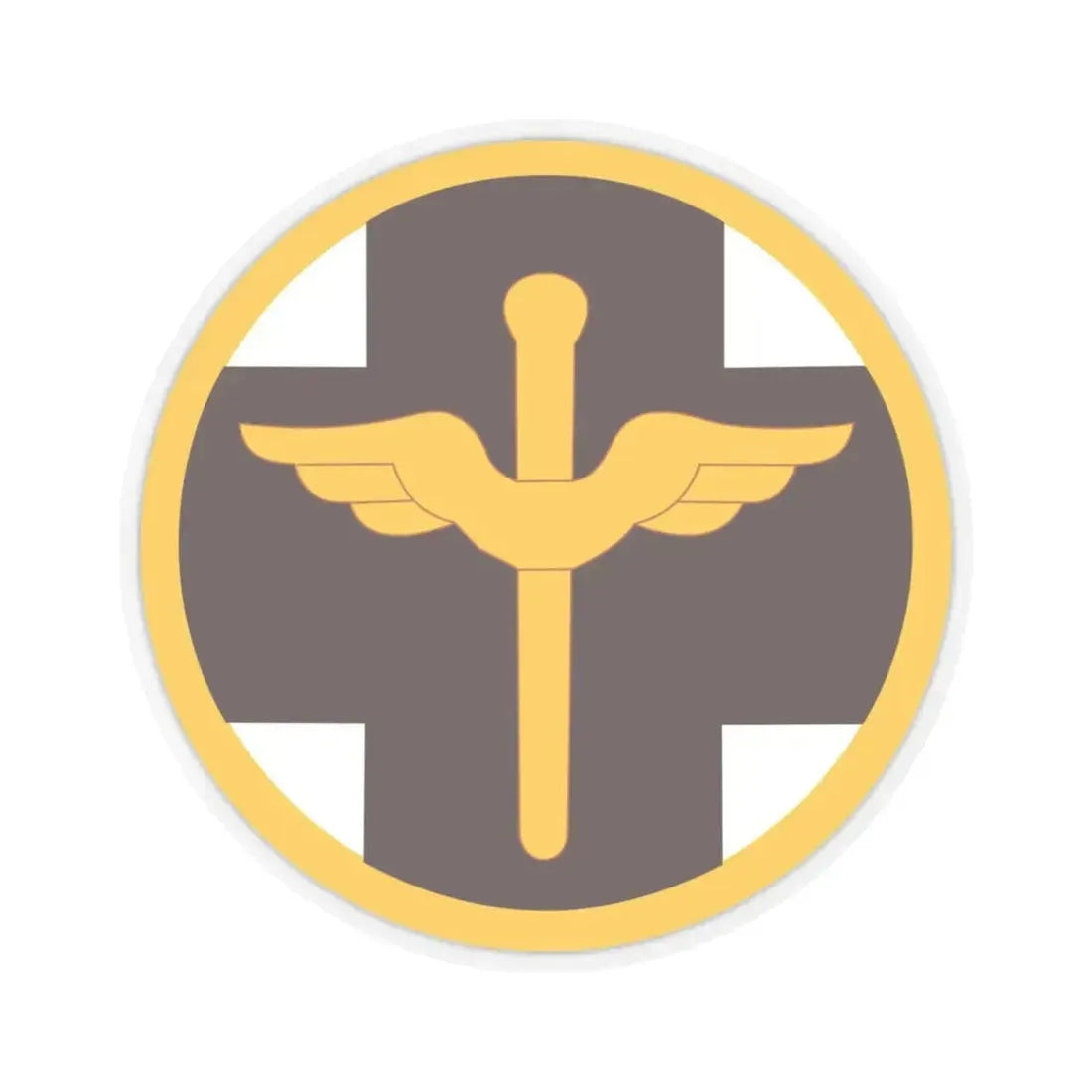 818 Medical Brigade (U.S. Army) STICKER Vinyl Kiss-Cut Decal 6 Inch Transparent - The Sticker Space