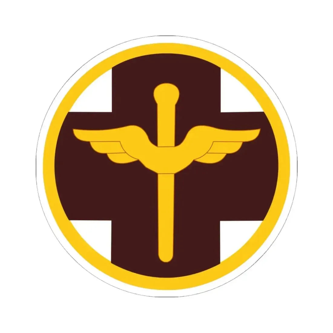 818 Medical Brigade (U.S. Army) STICKER Vinyl Kiss-Cut Decal 6 Inch White - The Sticker Space