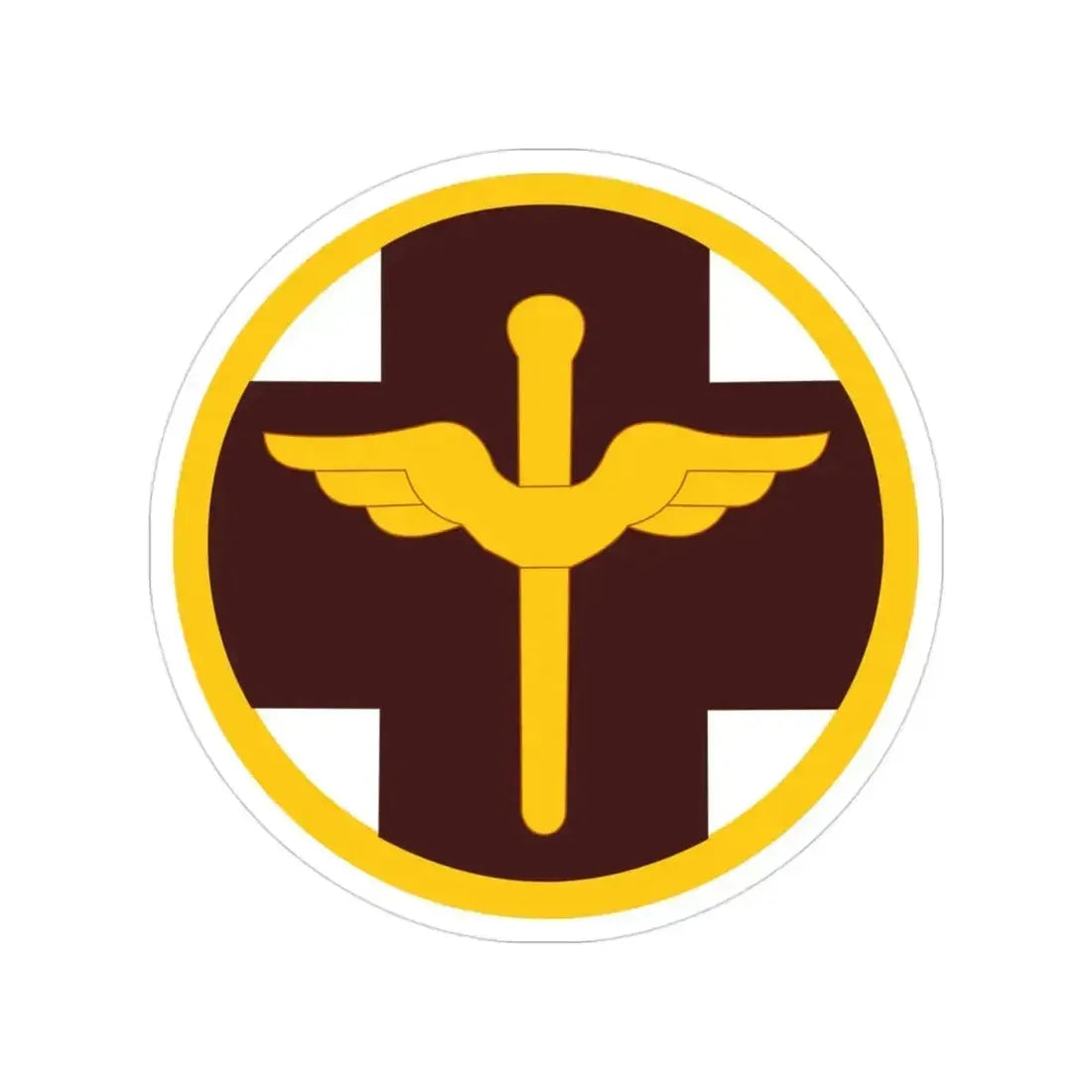818 Medical Brigade (U.S. Army) Transparent STICKER Die-Cut Vinyl Decal 3 Inch - The Sticker Space