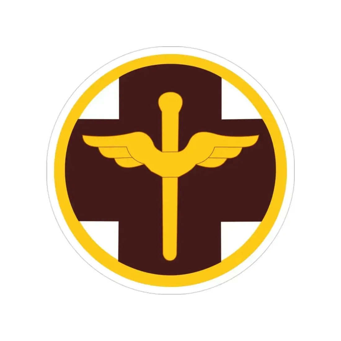 818 Medical Brigade (U.S. Army) Transparent STICKER Die-Cut Vinyl Decal 3 Inch - The Sticker Space