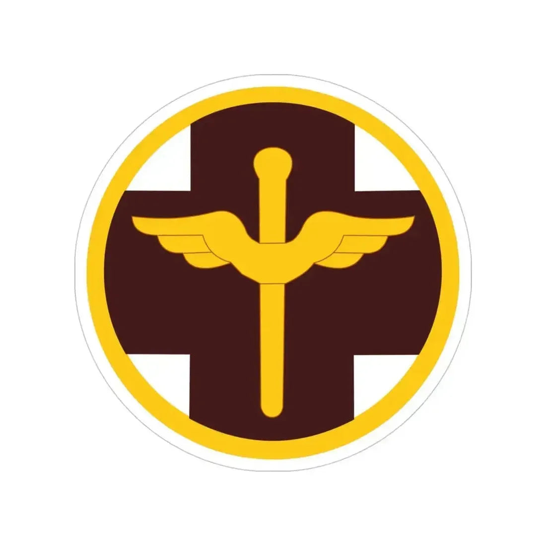 818 Medical Brigade (U.S. Army) Transparent STICKER Die-Cut Vinyl Decal 4 Inch - The Sticker Space
