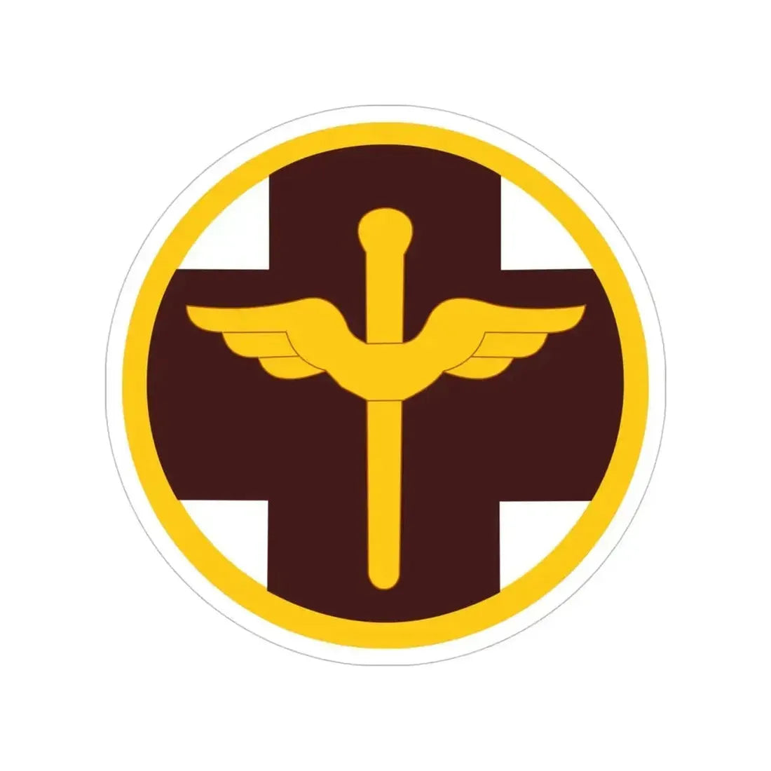 818 Medical Brigade (U.S. Army) Transparent STICKER Die-Cut Vinyl Decal 5 Inch - The Sticker Space