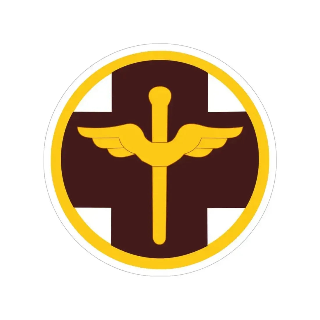 818 Medical Brigade (U.S. Army) Transparent STICKER Die-Cut Vinyl Decal 6 Inch - The Sticker Space