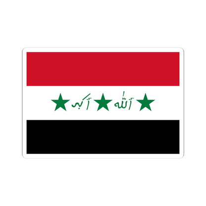 Flag of Iraq 1991-2004 Alternate (Iraq) STICKER Vinyl Kiss-Cut Decal