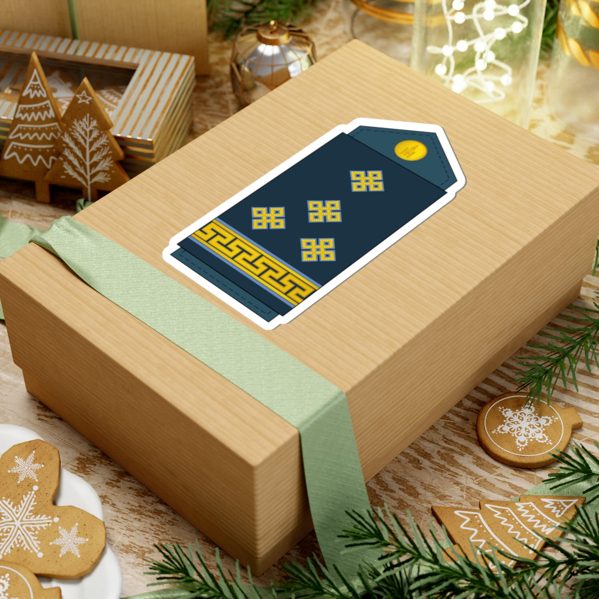 10.Mongolian Air Force CPT (Mongolia) (Military Rank) STICKER Vinyl Kiss-Cut Decal