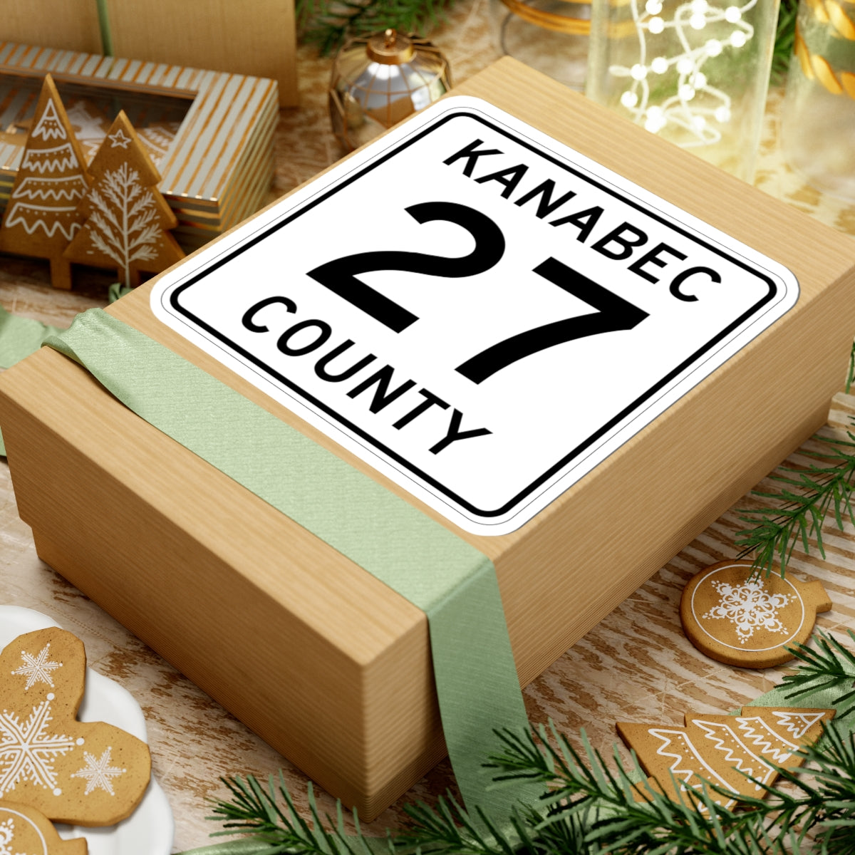 Kanabec County 27 MN (Minnesota) (Road Sign) STICKER Vinyl Kiss-Cut Decal