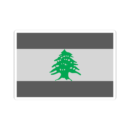 Flag of Lebanon - Cedar Tree (Lebanon) STICKER Vinyl Kiss-Cut Decal