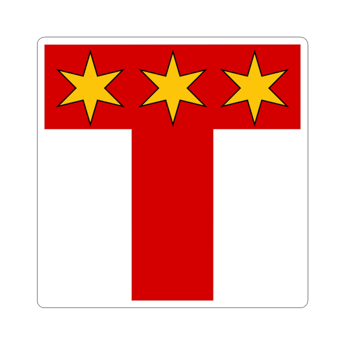 CHE Ammann Flag (Switzerland) STICKER Vinyl Kiss-Cut Decal