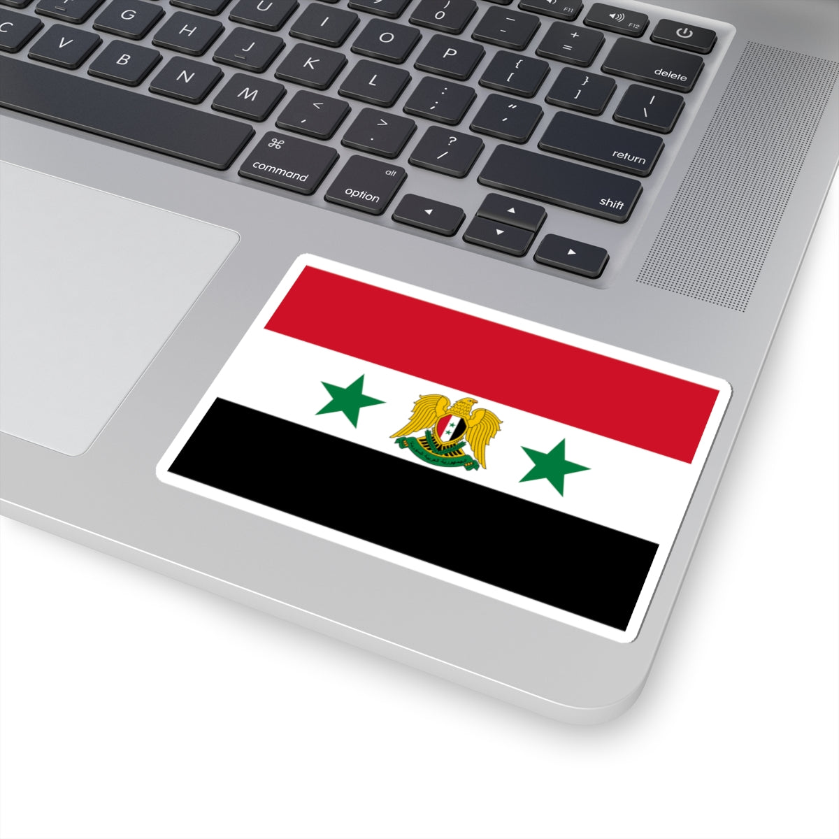 Flag of the Minister of Defense of Syria 1980-2024 (Syria) STICKER Vinyl Kiss-Cut Decal