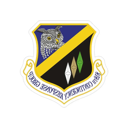 818th Contingency Response Group (U.S. Air Force) REVERSE PRINT Transparent Die-Cut STICKER 2 Inch Die-Cut Transparent - The Sticker Space