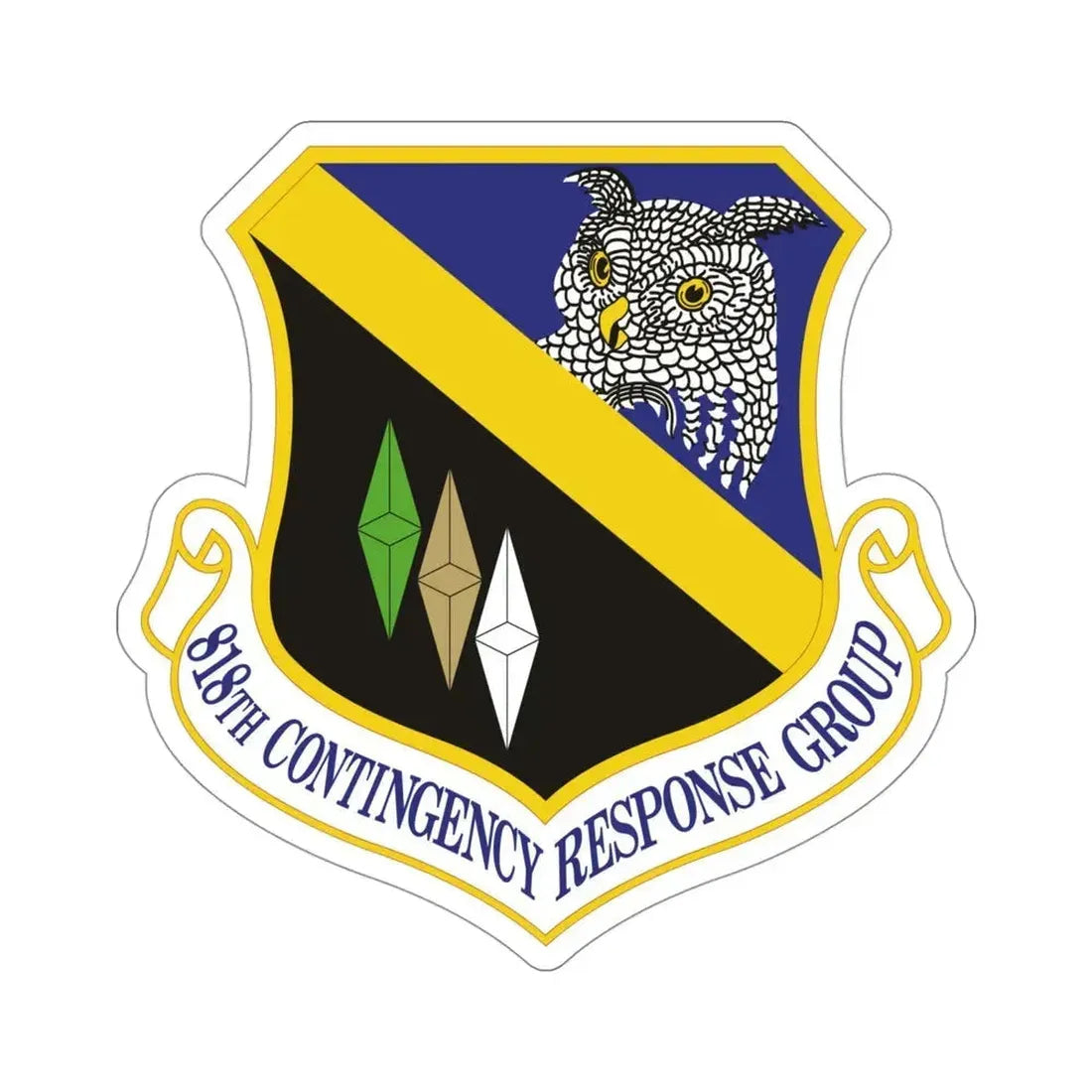 818th Contingency Response Group (U.S. Air Force) STICKER Vinyl Die-Cut Decal 4 Inch - The Sticker Space