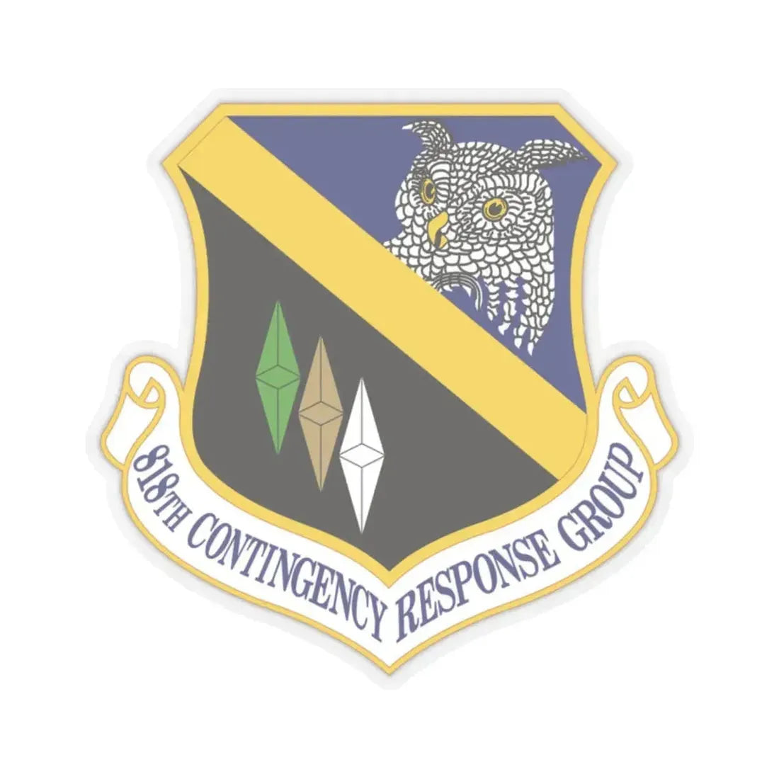 818th Contingency Response Group (U.S. Air Force) STICKER Vinyl Kiss-Cut Decal 2 Inch Transparent - The Sticker Space