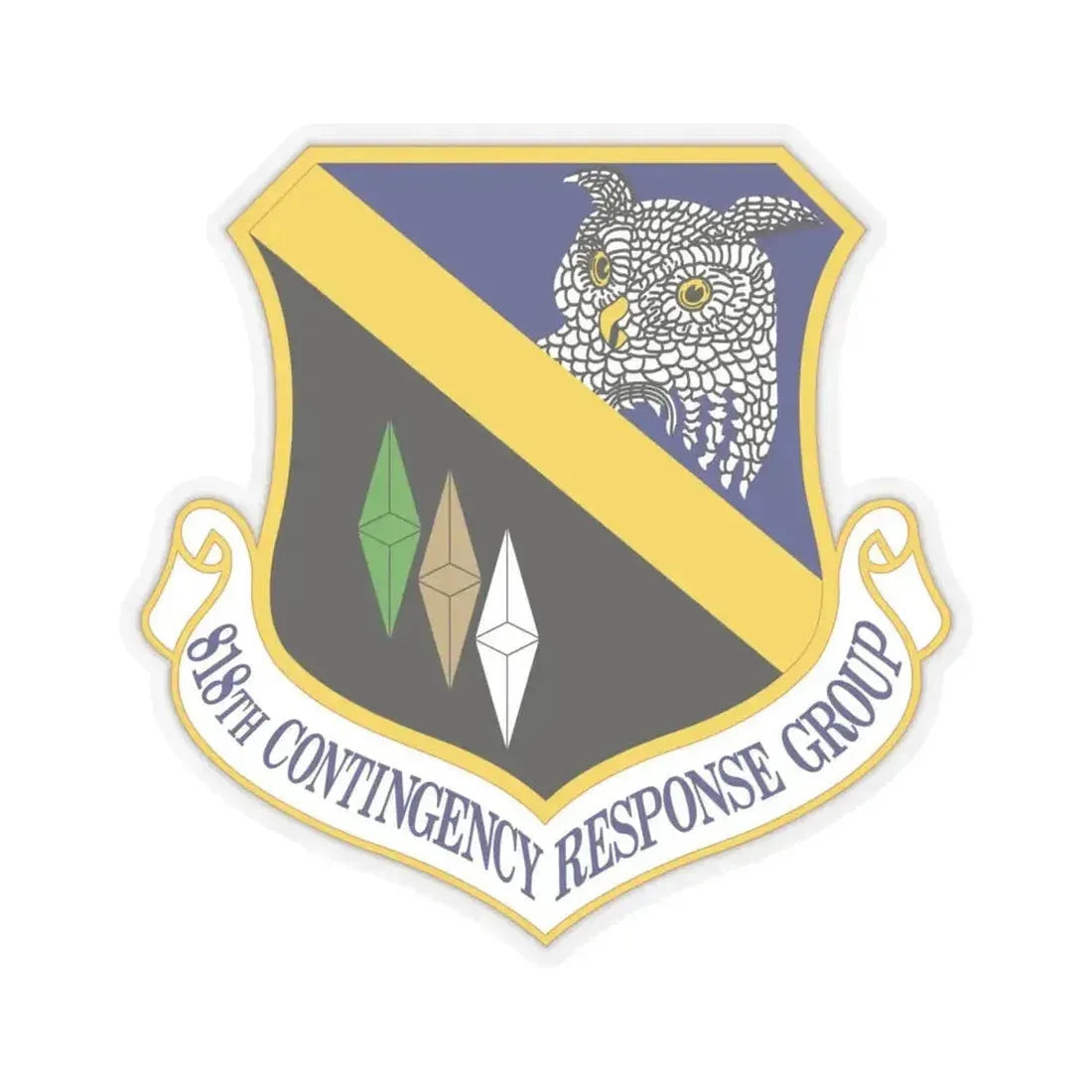 818th Contingency Response Group (U.S. Air Force) STICKER Vinyl Kiss-Cut Decal 4 Inch Transparent - The Sticker Space