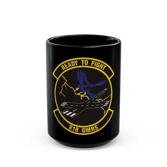 818th Global Mobility Readiness Squadron (U.S. Air Force) Black Coffee Mug-15oz-The Sticker Space