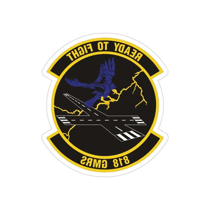 818th Global Mobility Readiness Squadron (U.S. Air Force) REVERSE PRINT Transparent Die-Cut STICKER - The Sticker Space