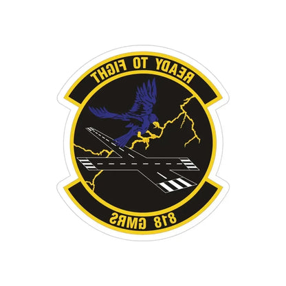 818th Global Mobility Readiness Squadron (U.S. Air Force) REVERSE PRINT Transparent Die-Cut STICKER - The Sticker Space