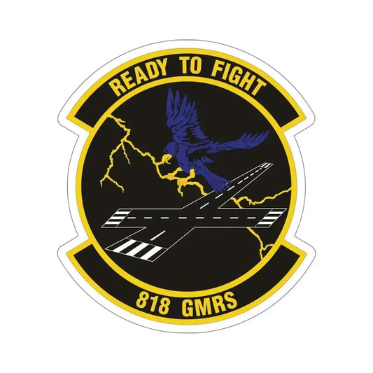 818th Global Mobility Readiness Squadron (U.S. Air Force) STICKER Vinyl Die-Cut Decal 6 Inch - The Sticker Space