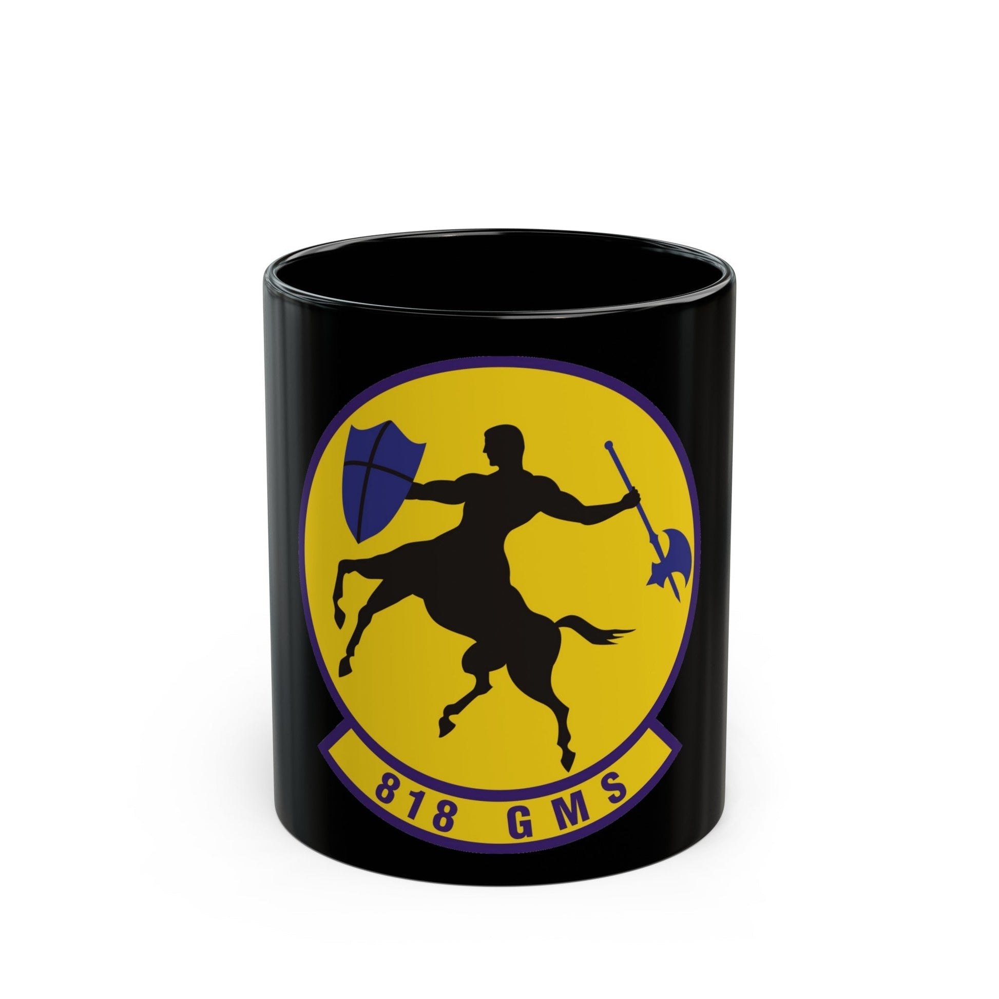 818th Global Mobility Squadron (U.S. Air Force) Black Coffee Mug-11oz-The Sticker Space