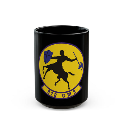 818th Global Mobility Squadron (U.S. Air Force) Black Coffee Mug-15oz-The Sticker Space