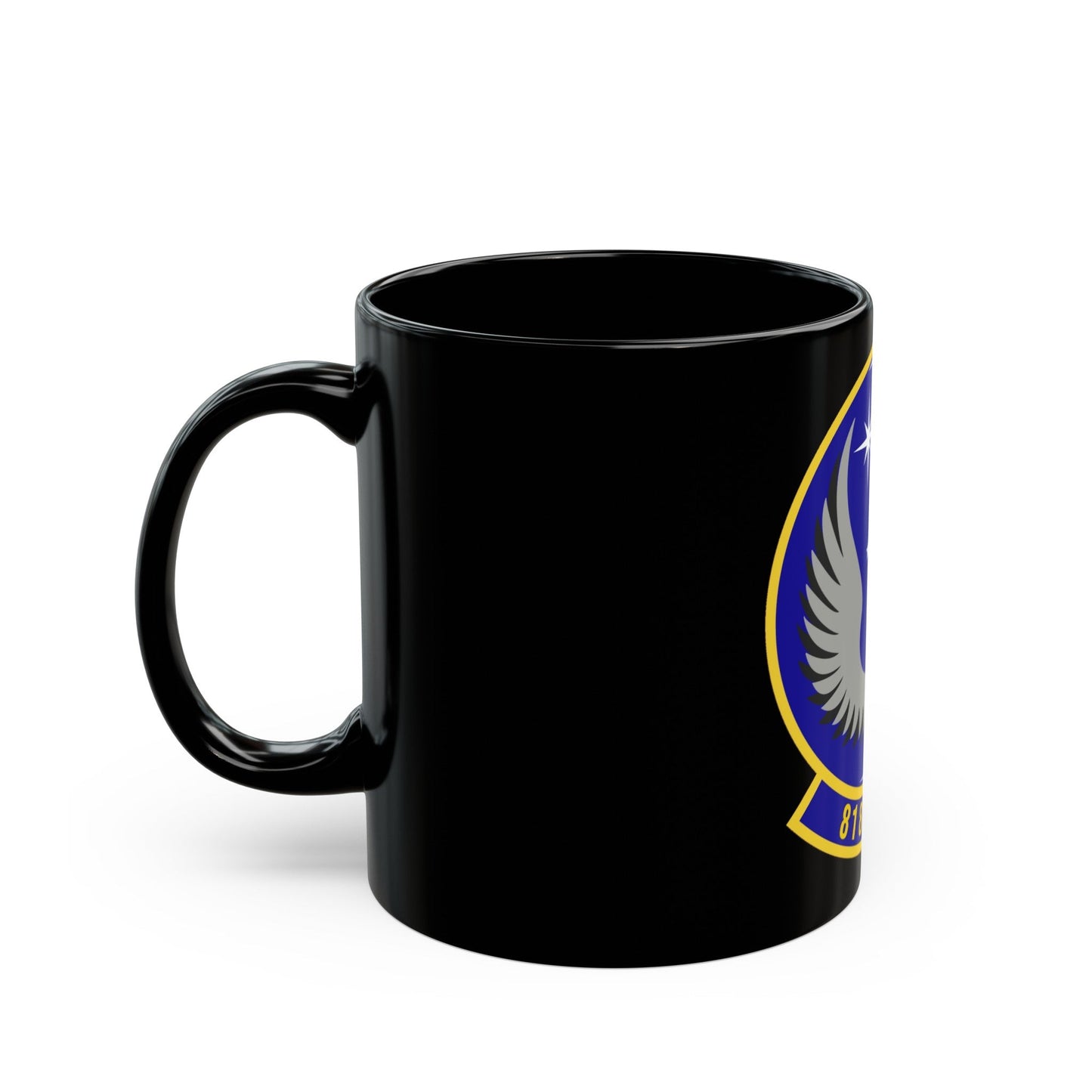 818th Mobility Support Advisory Squadron (U.S. Air Force) Black Coffee Mug-The Sticker Space