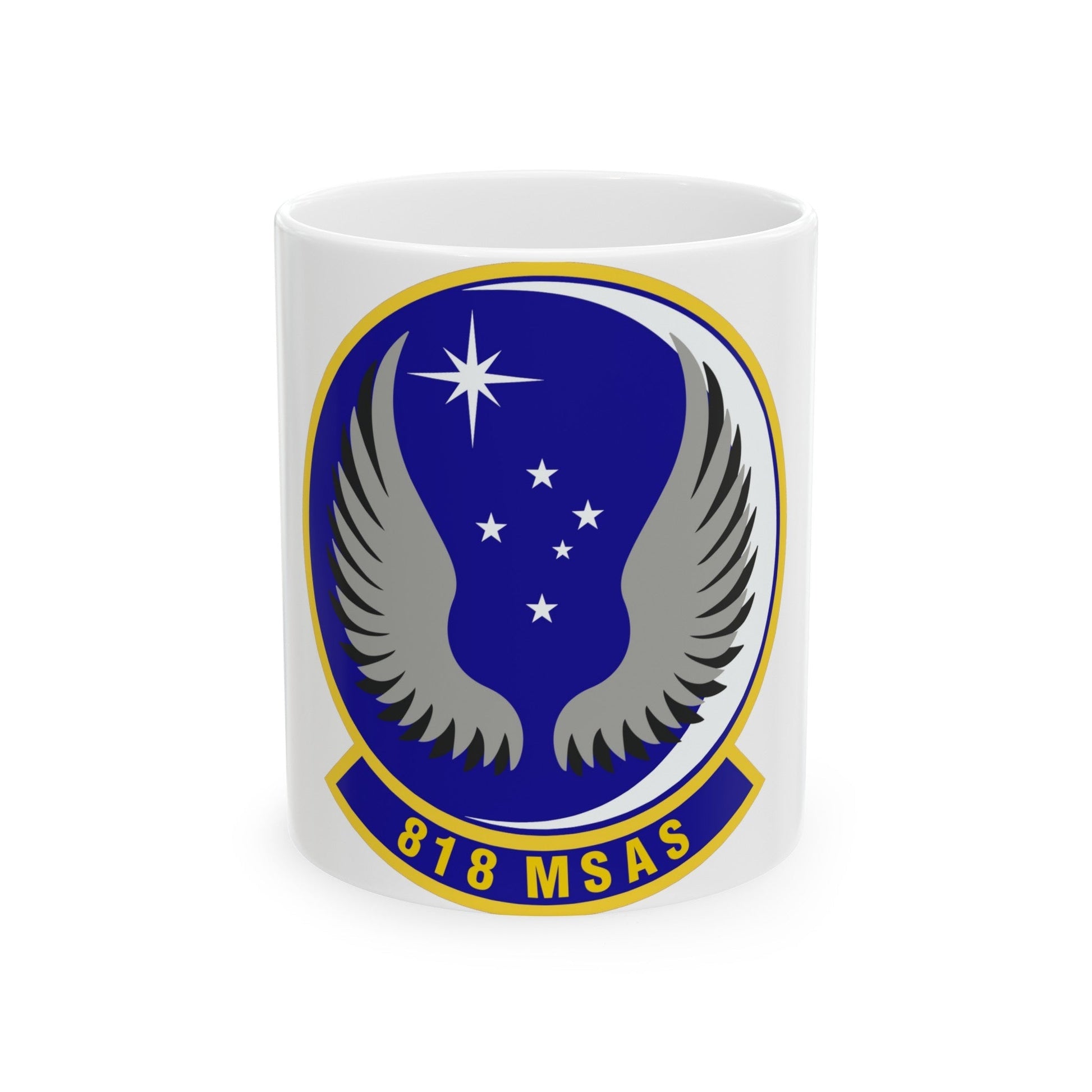 818th Mobility Support Advisory Squadron (U.S. Air Force) White Coffee Mug-11oz-The Sticker Space