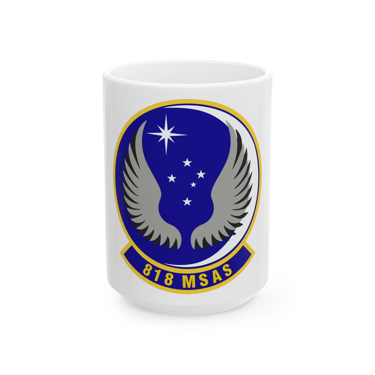 818th Mobility Support Advisory Squadron (U.S. Air Force) White Coffee Mug-15oz-The Sticker Space