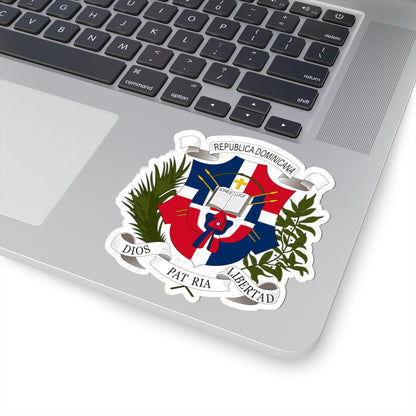 Coat of arms of the Dominican Republic (1860) - STICKER Vinyl Kiss-Cut Decal