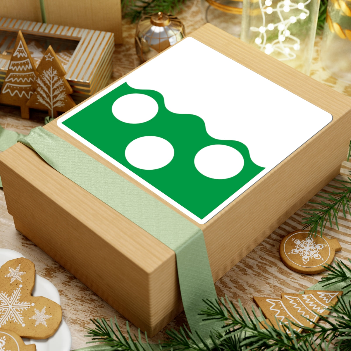 Flag of Pajala (Sweden) STICKER Vinyl Kiss-Cut Decal