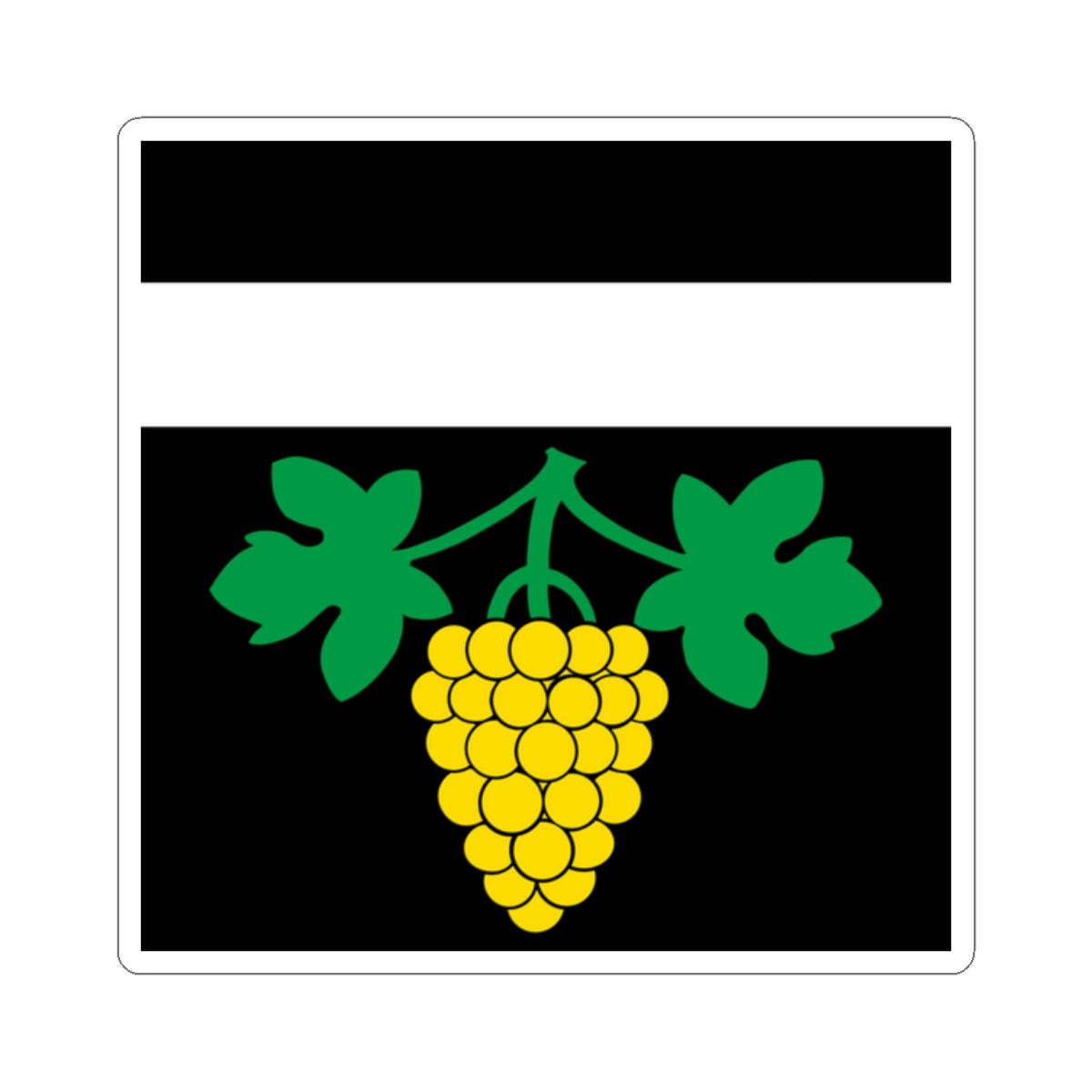 CHE Wunnewil-Flamatt Flag (Switzerland) STICKER Vinyl Kiss-Cut Decal