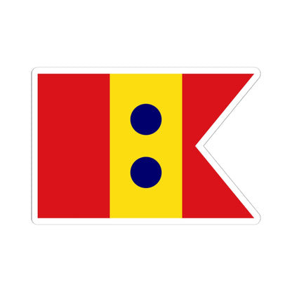 Flag of Division General Spain 1923-1931 1938-1977 (Spain) STICKER Vinyl Kiss-Cut Decal