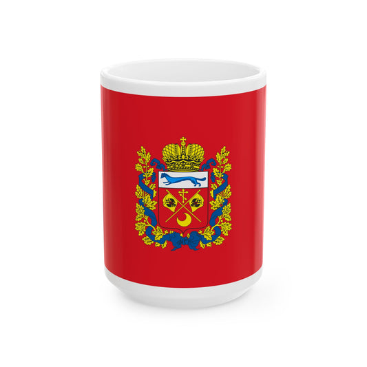 Flag of Orenburg Oblast Russia - White Coffee Mug