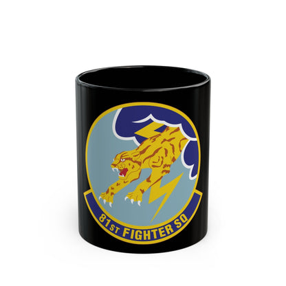 81st Fighter Squadron (U.S. Air Force) Black Coffee Mug-11oz-The Sticker Space