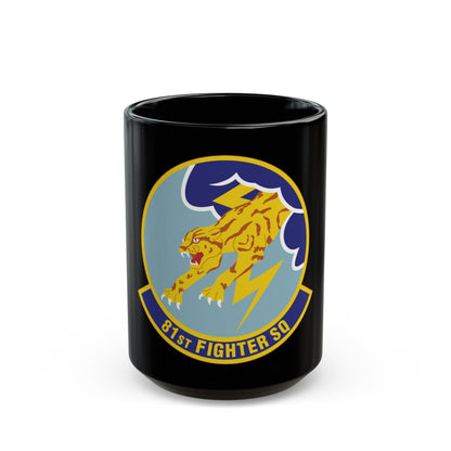 81st Fighter Squadron (U.S. Air Force) Black Coffee Mug-15oz-The Sticker Space