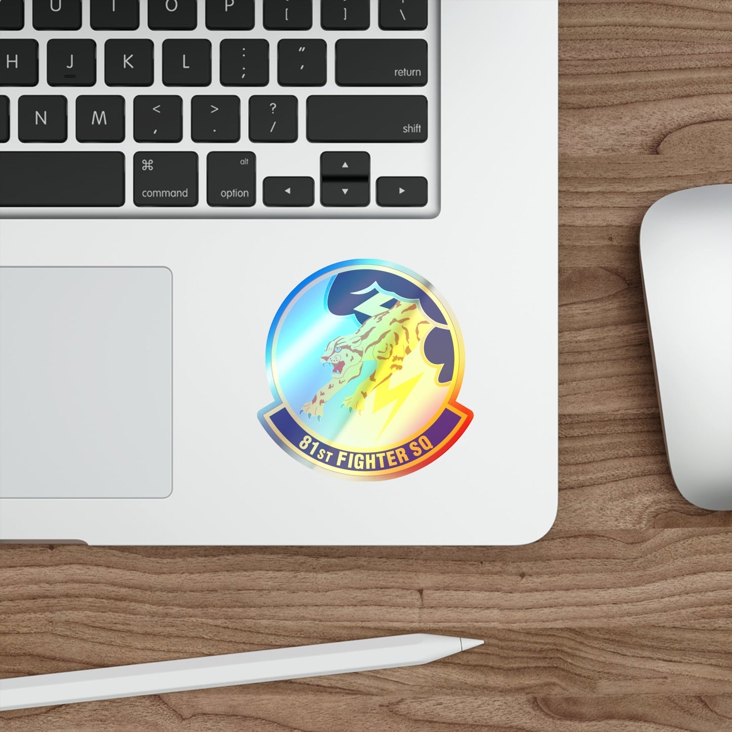 81st Fighter Squadron (U.S. Air Force) Holographic STICKER Die-Cut Vinyl Decal-The Sticker Space