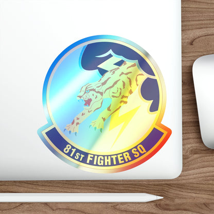 81st Fighter Squadron (U.S. Air Force) Holographic STICKER Die-Cut Vinyl Decal-The Sticker Space