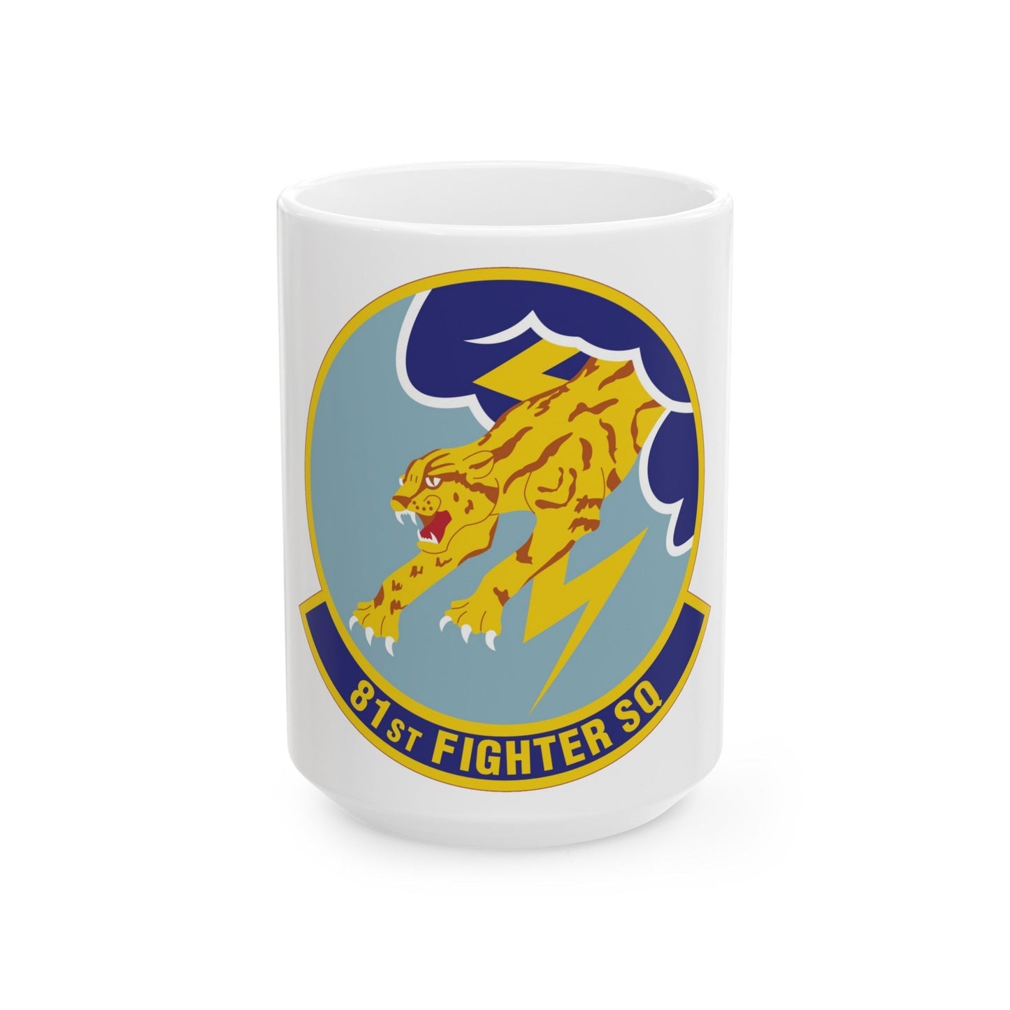 81st Fighter Squadron (U.S. Air Force) White Coffee Mug-15oz-The Sticker Space