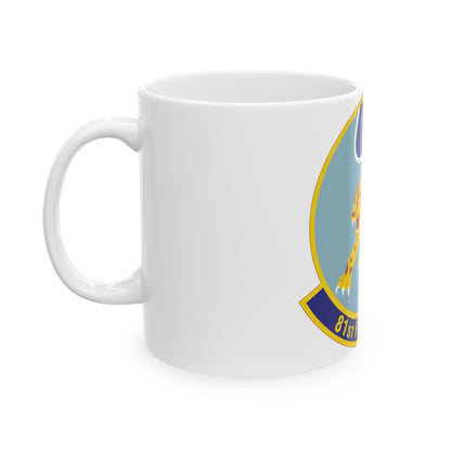 81st Fighter Squadron (U.S. Air Force) White Coffee Mug-The Sticker Space